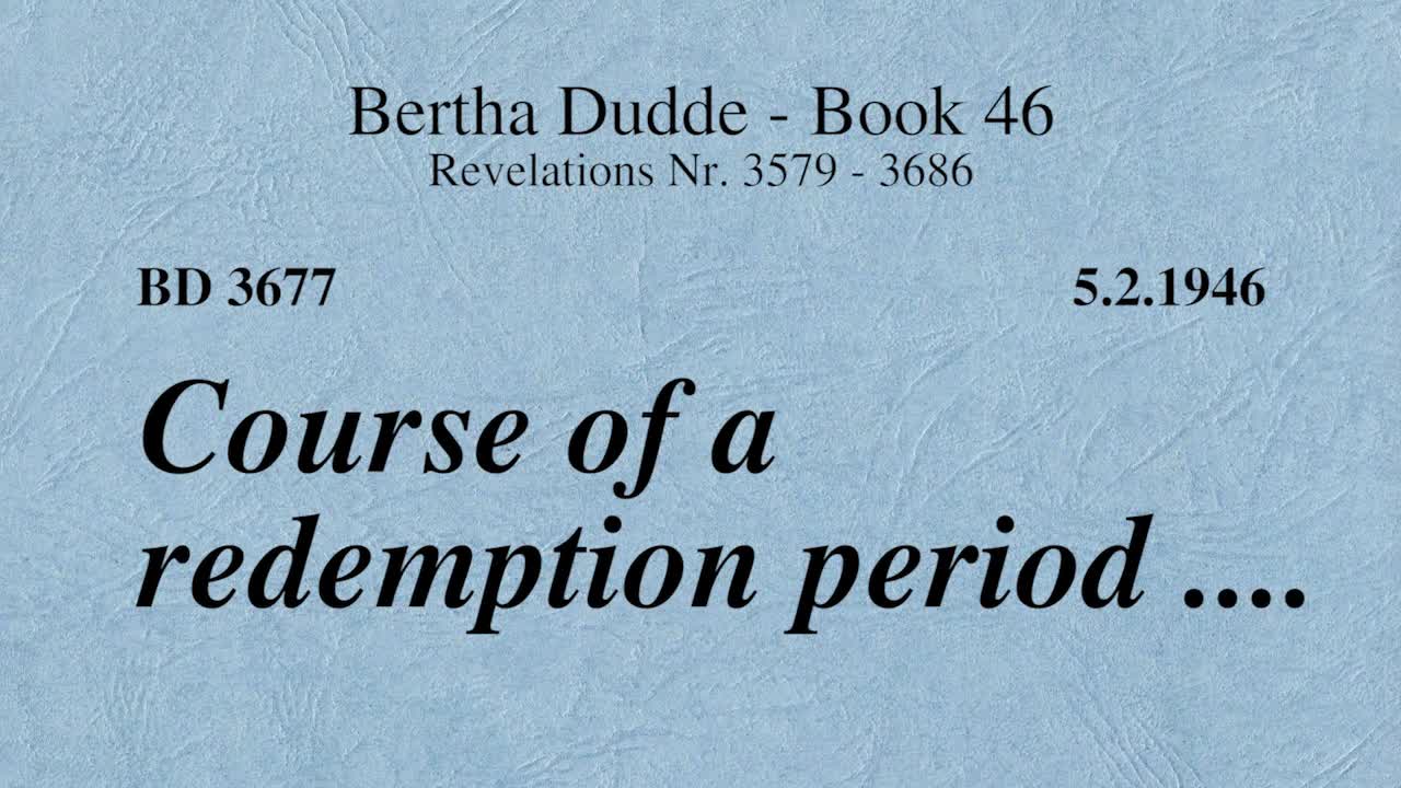 BD 3677 - COURSE OF A REDEMPTION PERIOD .... - iConnectFX™
